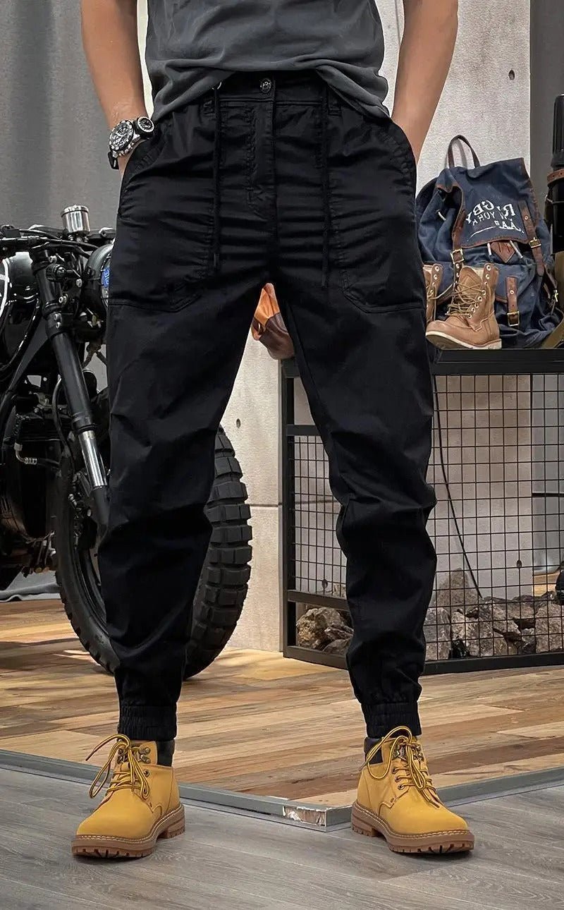 Rowan | Men's Cargo Pants Beige Tapered Jogger