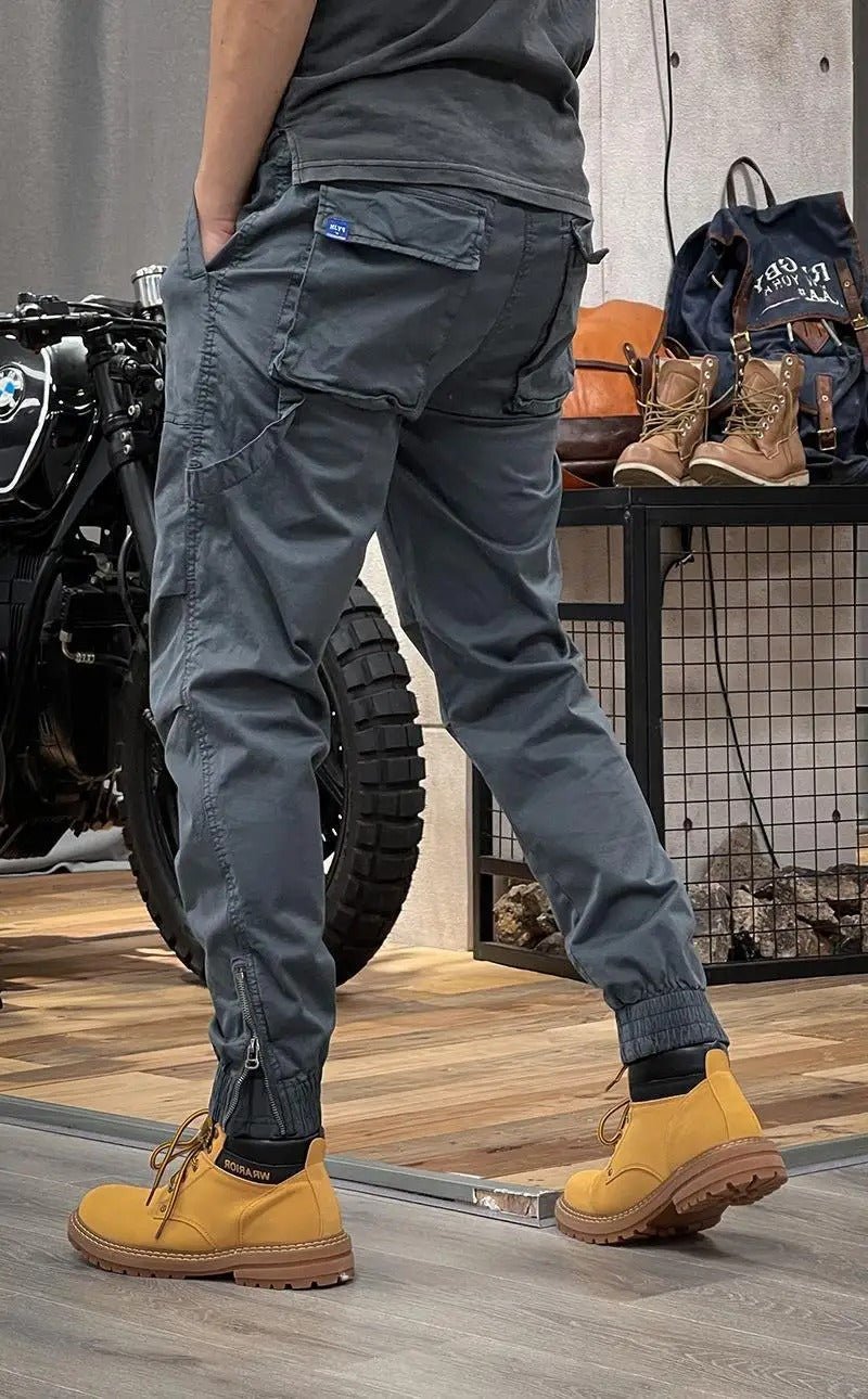 Rowan | Men's Cargo Pants Beige Tapered Jogger