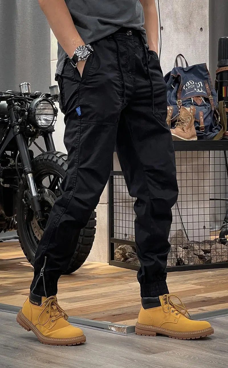 Rowan | Men's Cargo Pants Beige Tapered Jogger