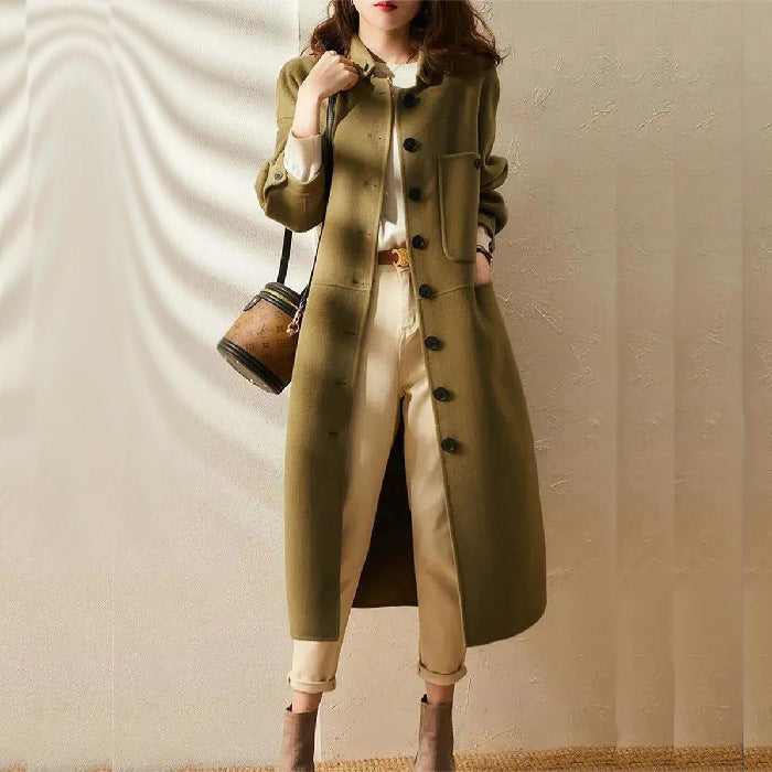 Dama Washington Georgette women's long a-line coat - view 4
