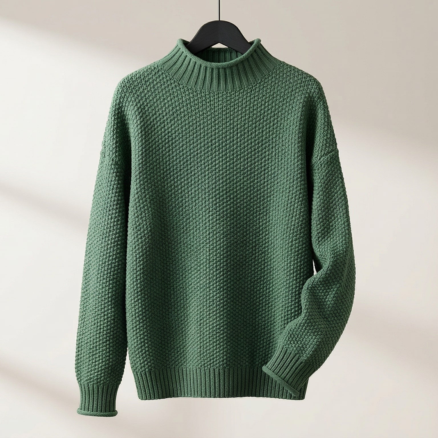 Maren | Women's Mock Neck Knit Sweater Red