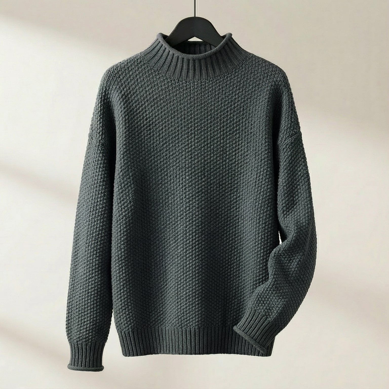 Maren | Women's Mock Neck Knit Sweater Red