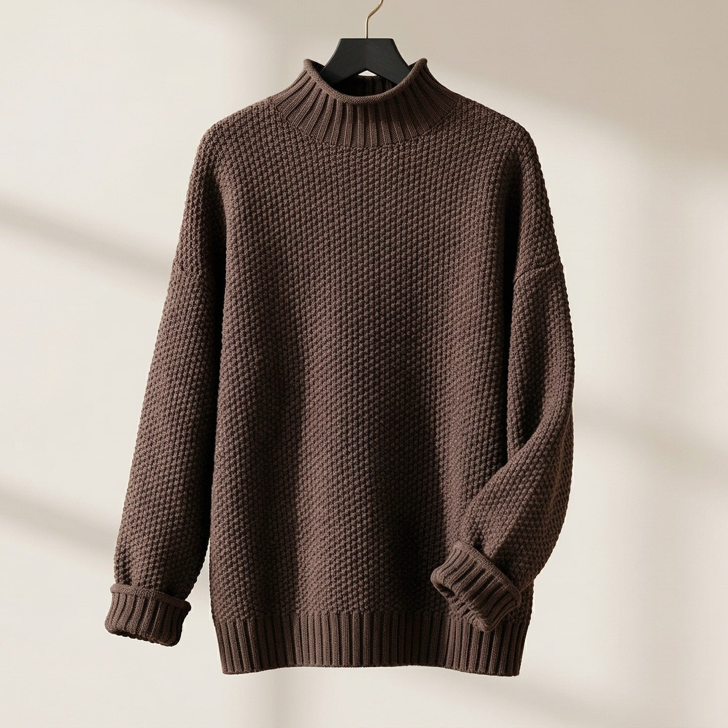 Maren | Women's Mock Neck Knit Sweater Red