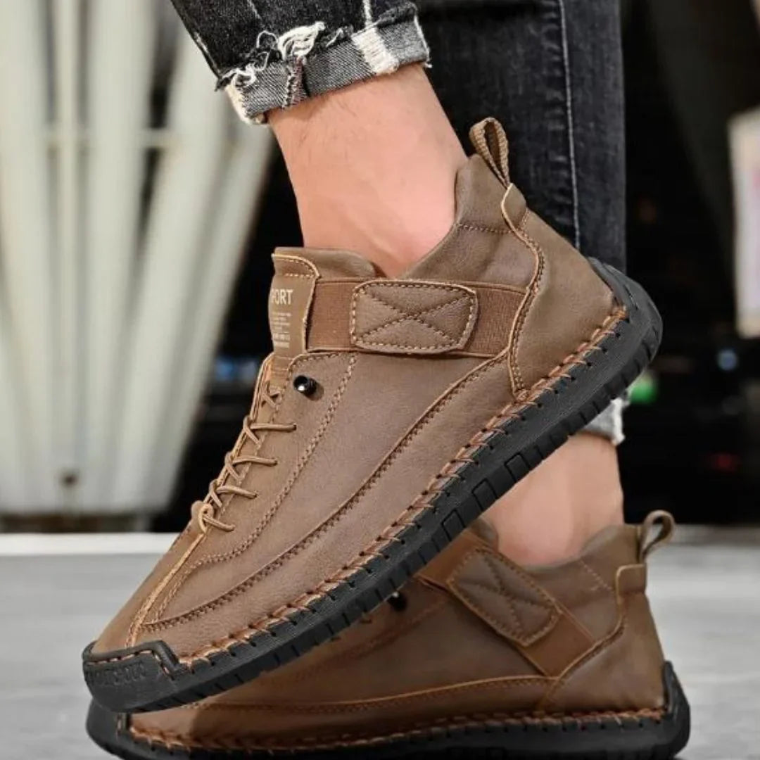 Arlo | Men's Casual Lace Up Shoes Black Leather