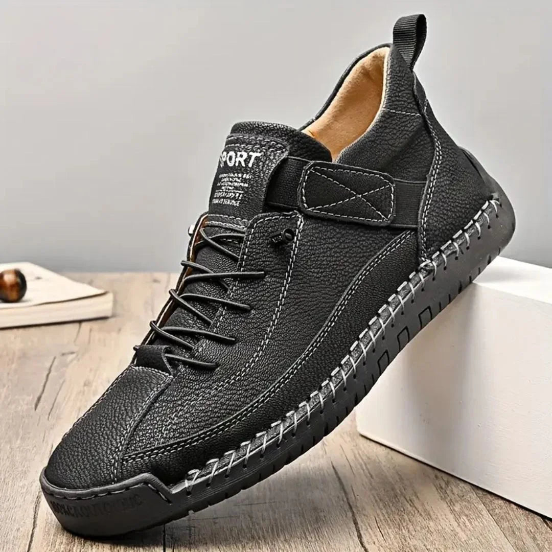 Arlo | Men's Casual Lace Up Shoes Black Leather