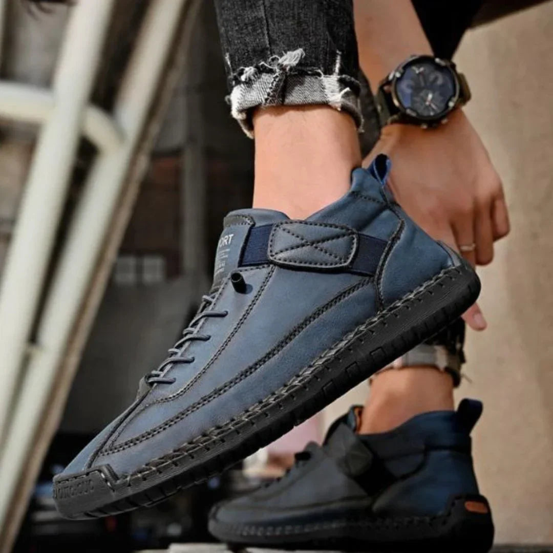 Arlo | Men's Casual Lace Up Shoes Black Leather
