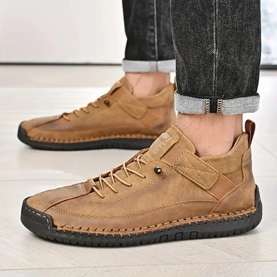 Arlo | Men's Casual Lace Up Shoes Black Leather
