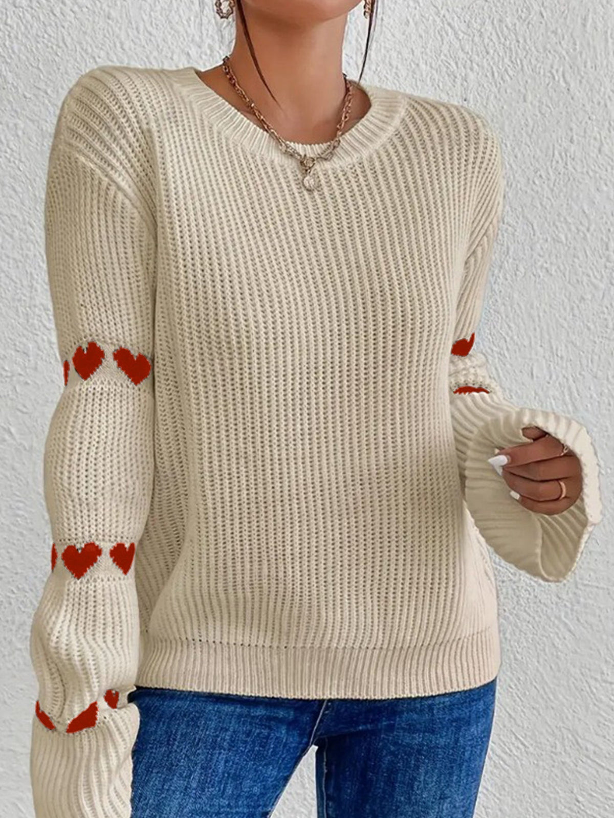 Dama Washington Mabel women's long sleeve crew neck sweater - view 4