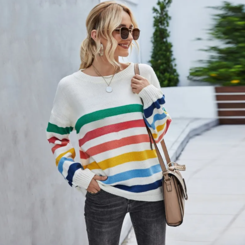 Dama Washington Calliope women's cropped striped sweater - view 5