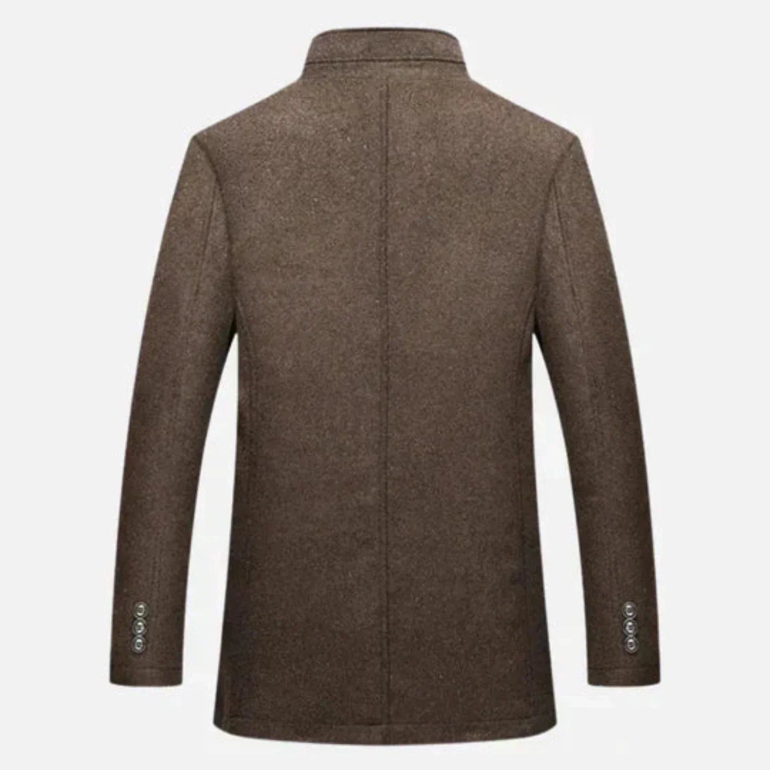 Dama Washington Thaddeus men's mid-length stand collar overcoat - view 5