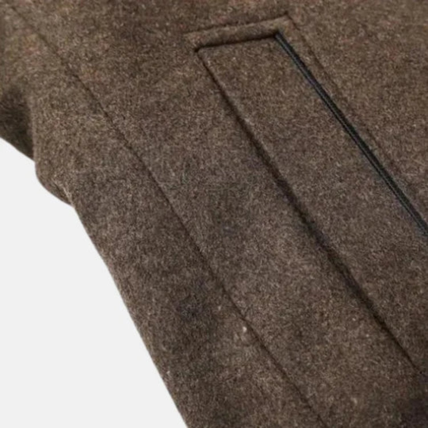 Dama Washington Thaddeus men's mid-length stand collar overcoat - view 8