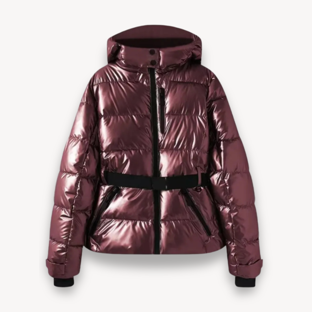 Dama Washington Malvina women's hooded belted puffer jacket - view 16