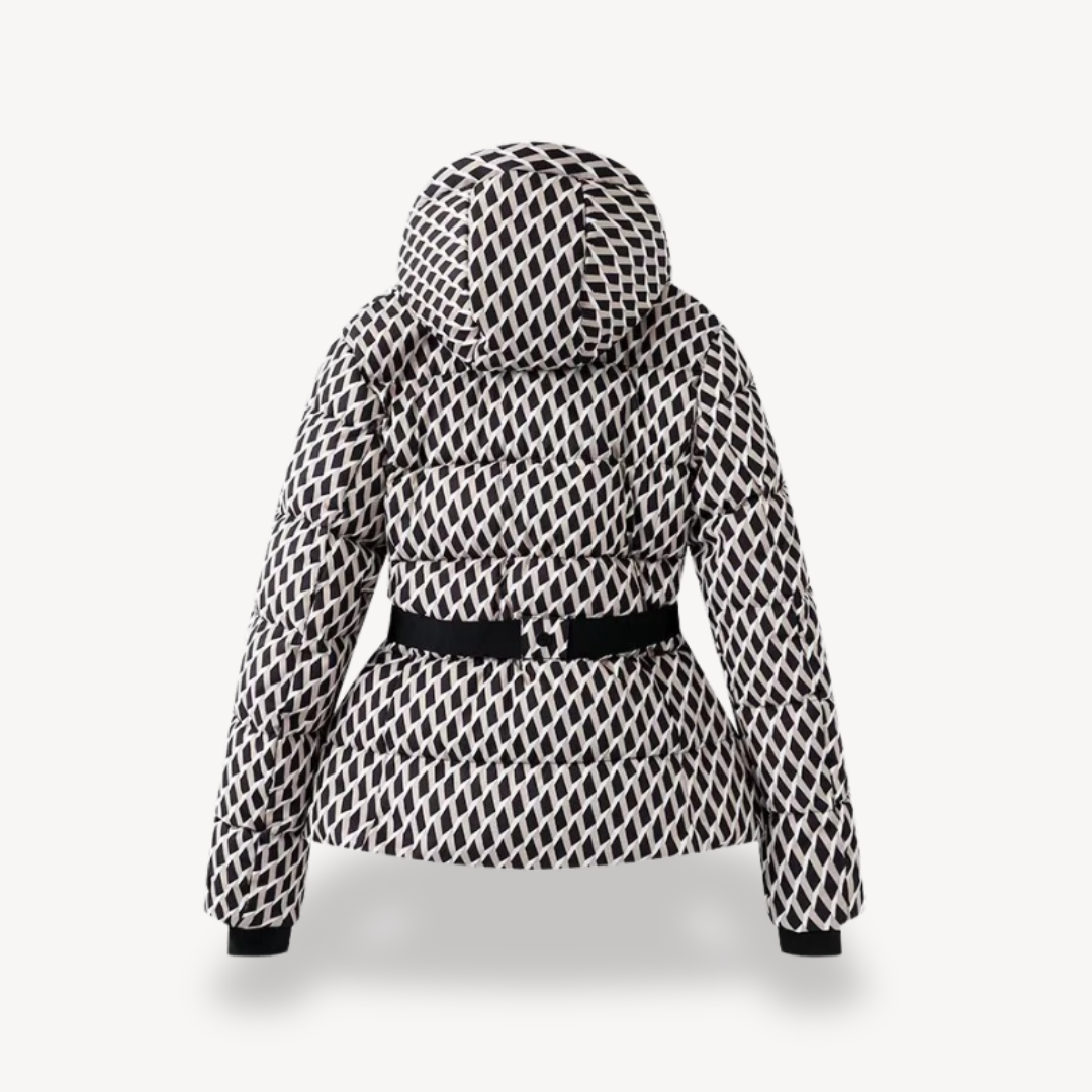 Dama Washington Malvina women's hooded belted puffer jacket - view 2