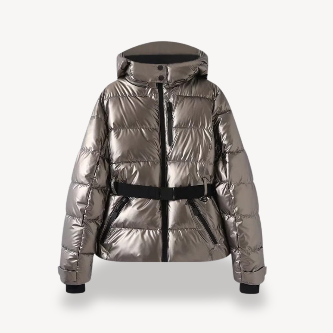 Dama Washington Malvina women's hooded belted puffer jacket - view 13
