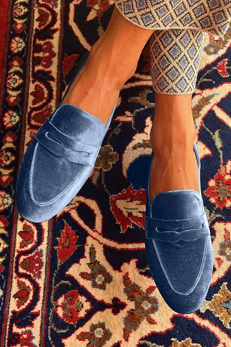 Axel | Men's Denim Loafer Slip On Shoes Light Blue