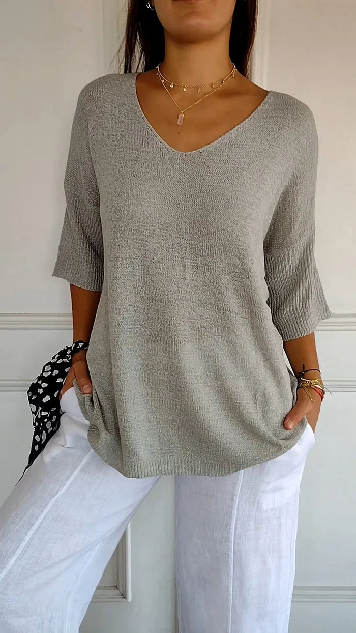 Dama Washington Greta v-neck relaxed fit sweater - view 8