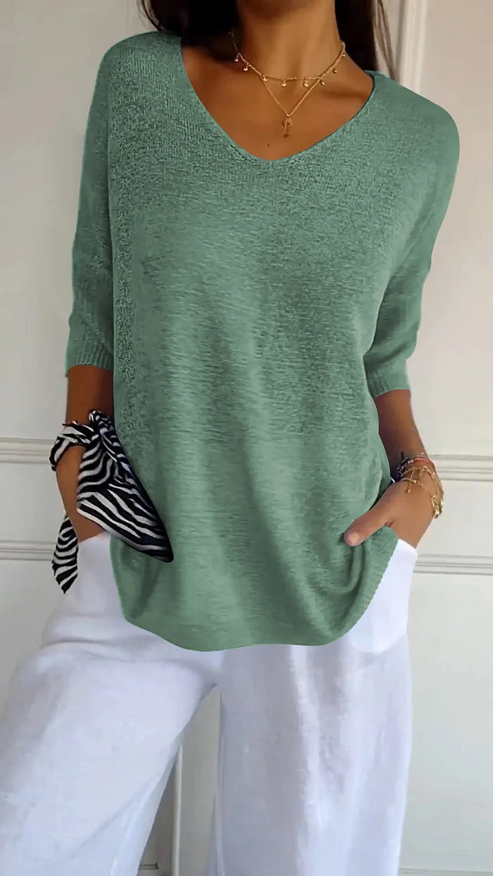 Dama Washington Greta v-neck relaxed fit sweater - view 7