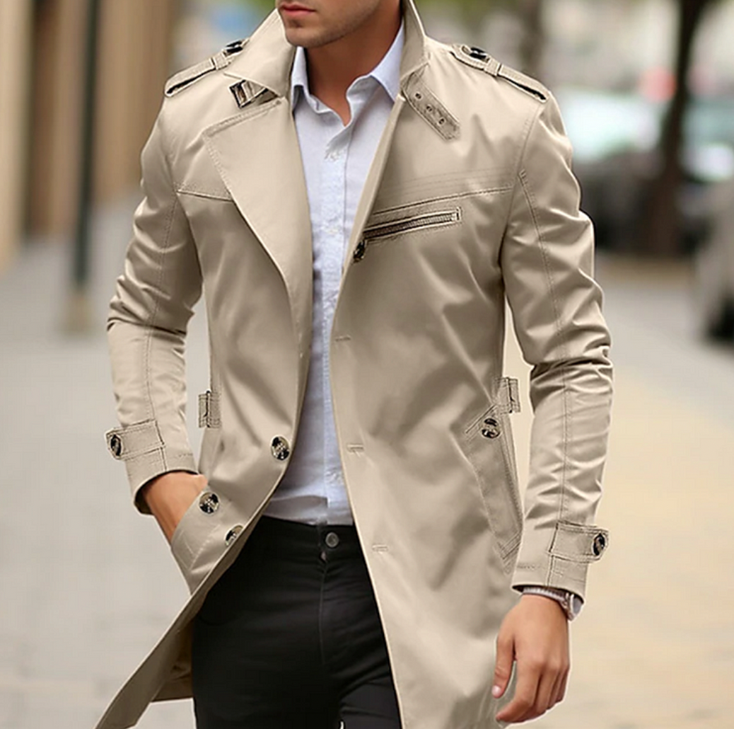 Dama Washington Nikolai double-breasted long coat - front view