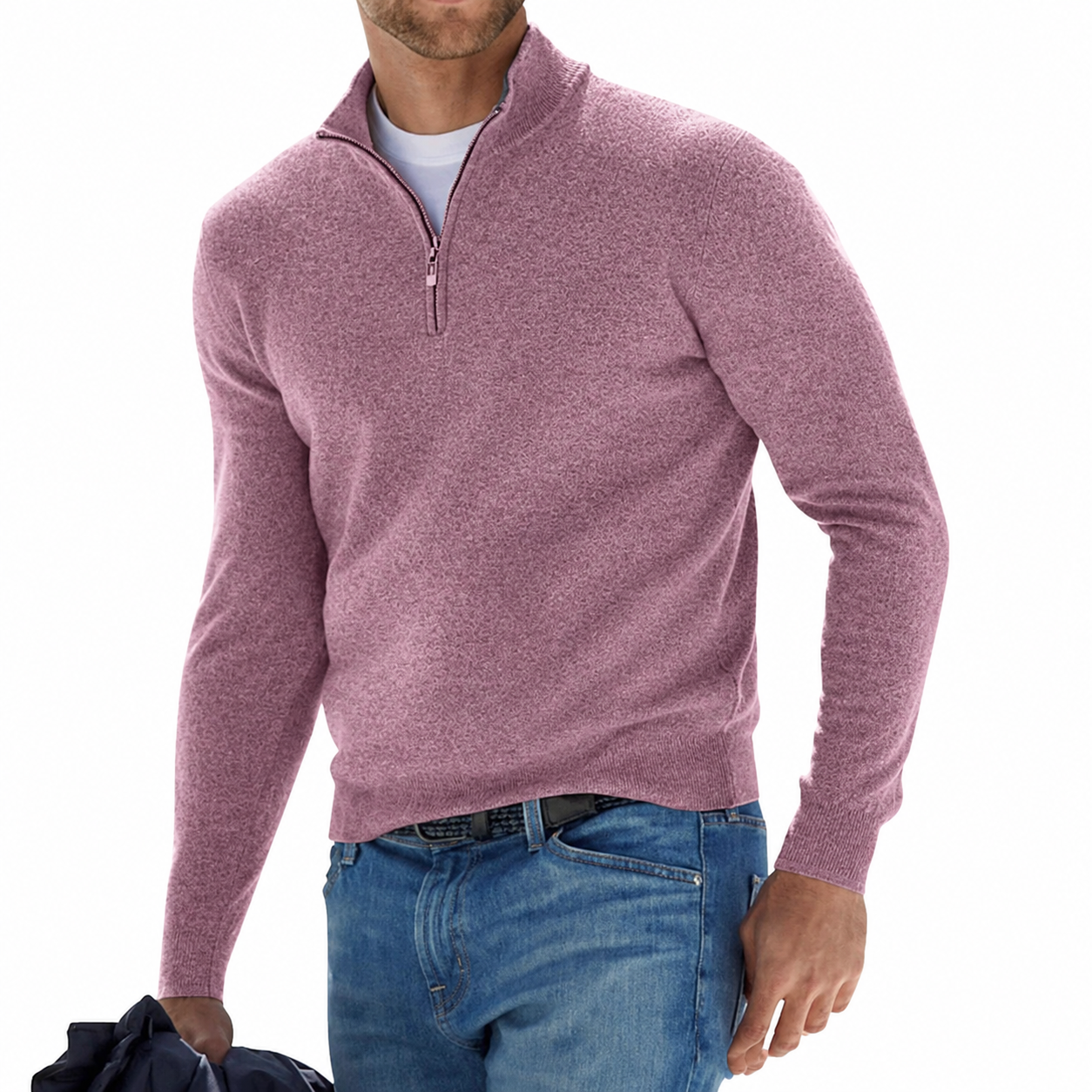 Dama Washington Ransom men's quarter zip sweater - view 8