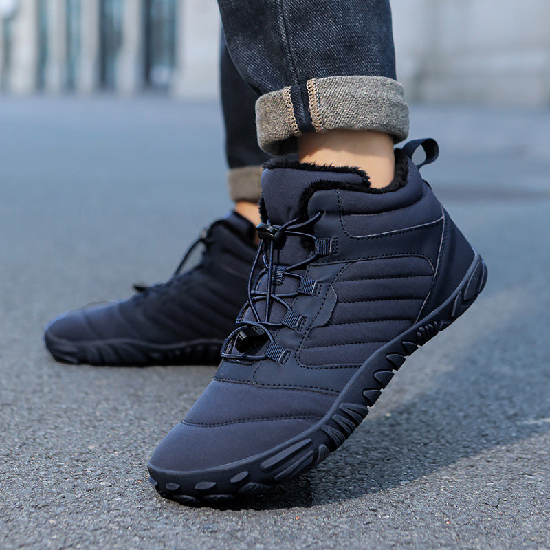 Pierce | Men's Puffer Winter Ankle Boots Navy