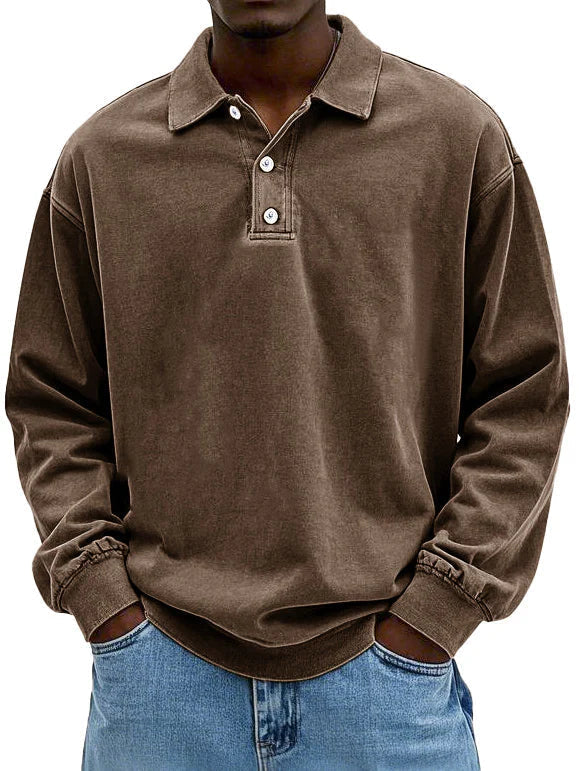 Dama Washington Ambrose men's long sleeve button-down polo shirt - view 6