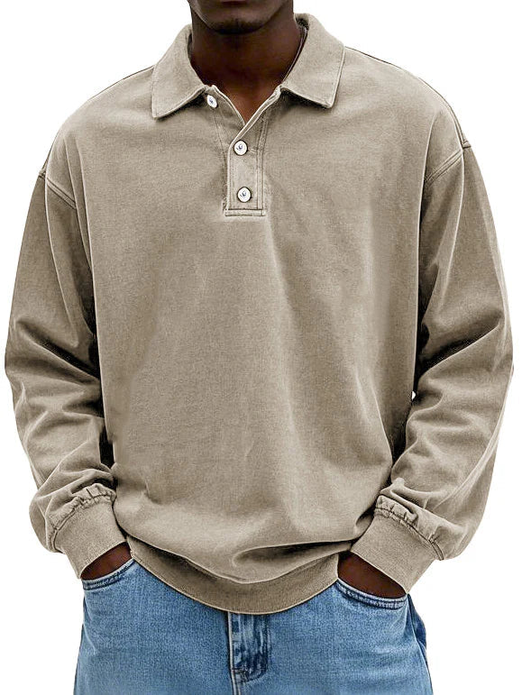 Dama Washington Ambrose men's long sleeve button-down polo shirt - view 4