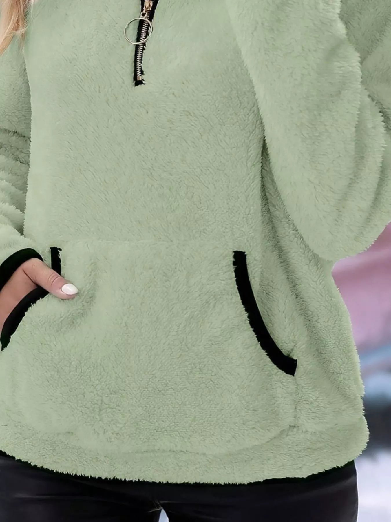 Dama Washington Ingrid women's half-zip fuzzy sweater - view 29