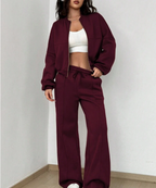 Dama Washington Greta women's wide leg sweatpants black casual set - view 5
