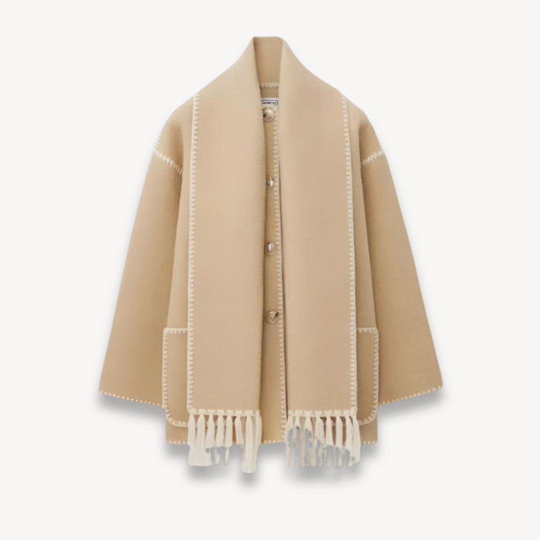 Dama Washington Ermine women's cape front short jacket - view 3