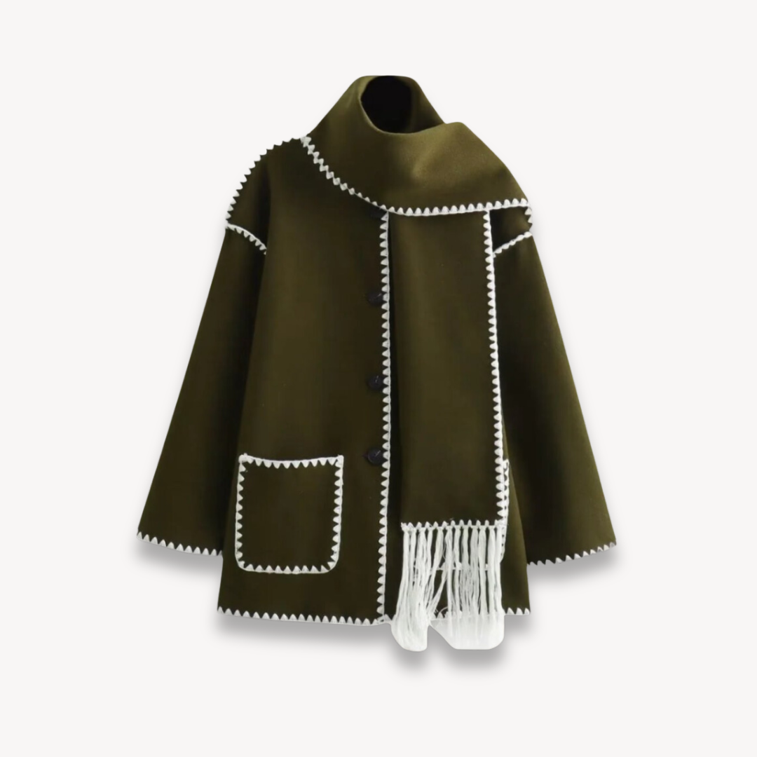 Dama Washington Ermine women's cape front short jacket - view 5