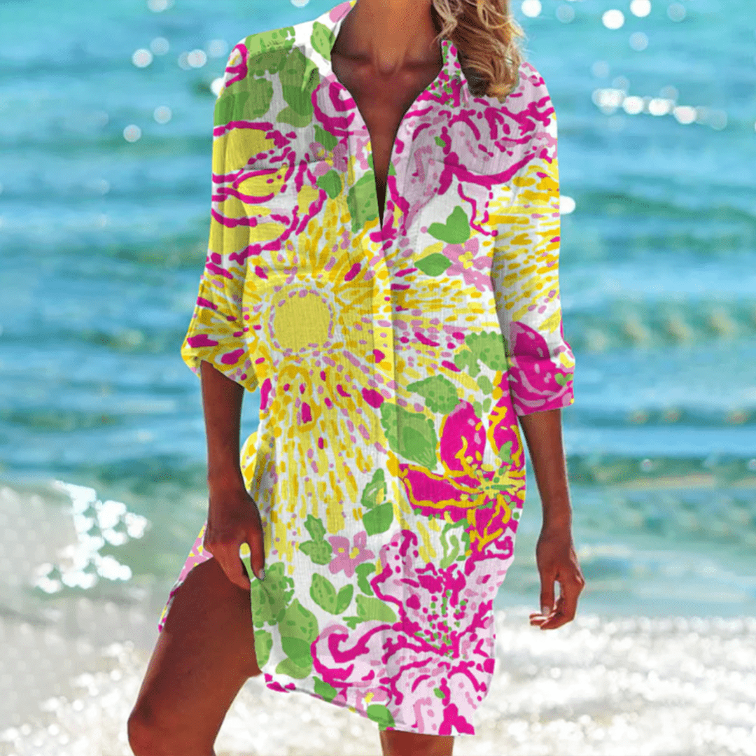 Ada | Women's Beach Cover Up Tie Dye Multicolor