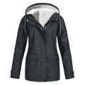Dama Washington Quintina women's button front hooded jacket - front view