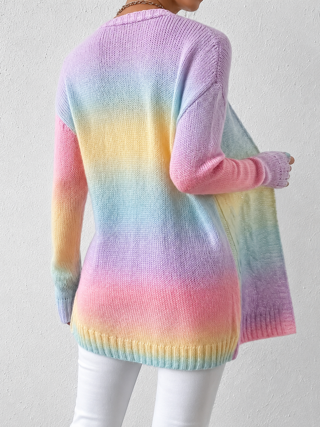Dama Washington Benedetta women's long cable knit cardigan - view 3
