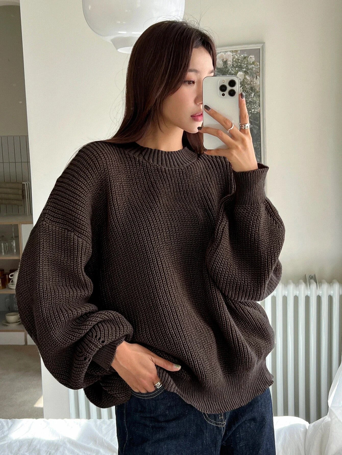 Dama Washington Mireille women's oversized knit sweater - front view