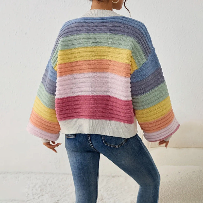 Dama Washington Antonia women's striped v-neck cardigan - view 3