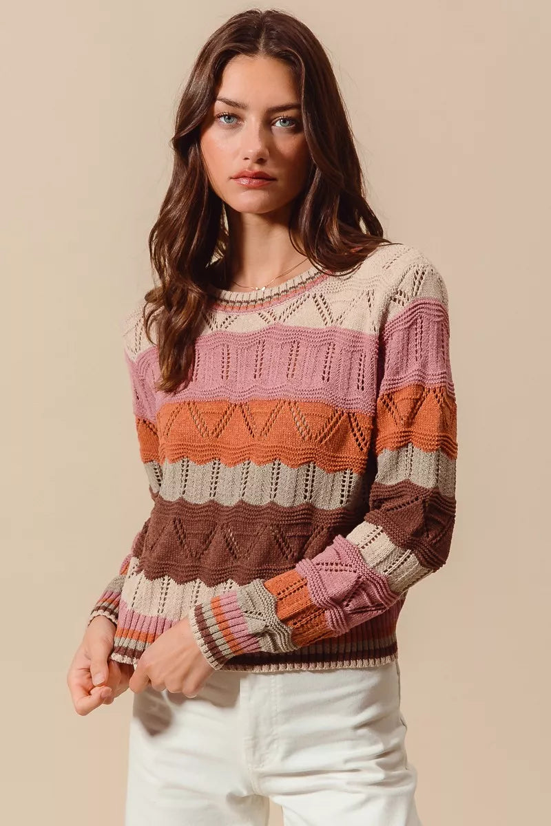 Dama Washington Sylvestra women's long sleeve striped sweater - view 9