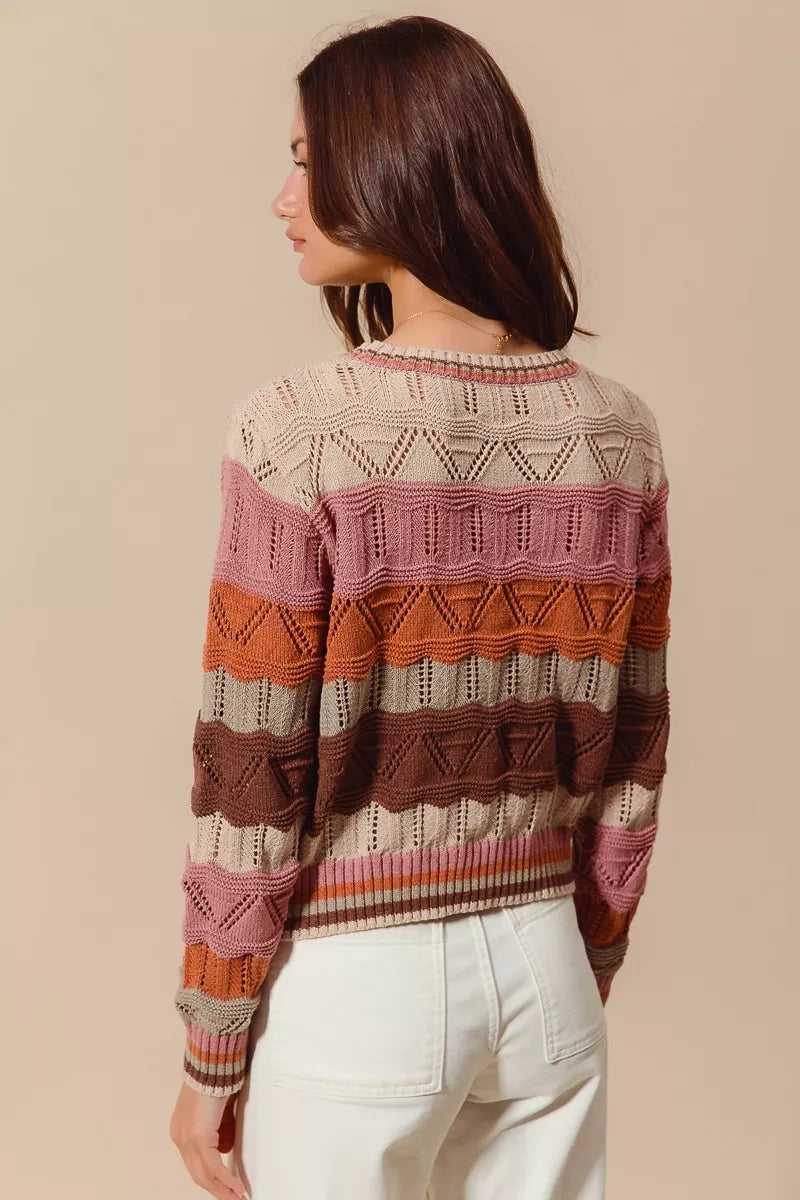 Dama Washington Sylvestra women's long sleeve striped sweater - view 12