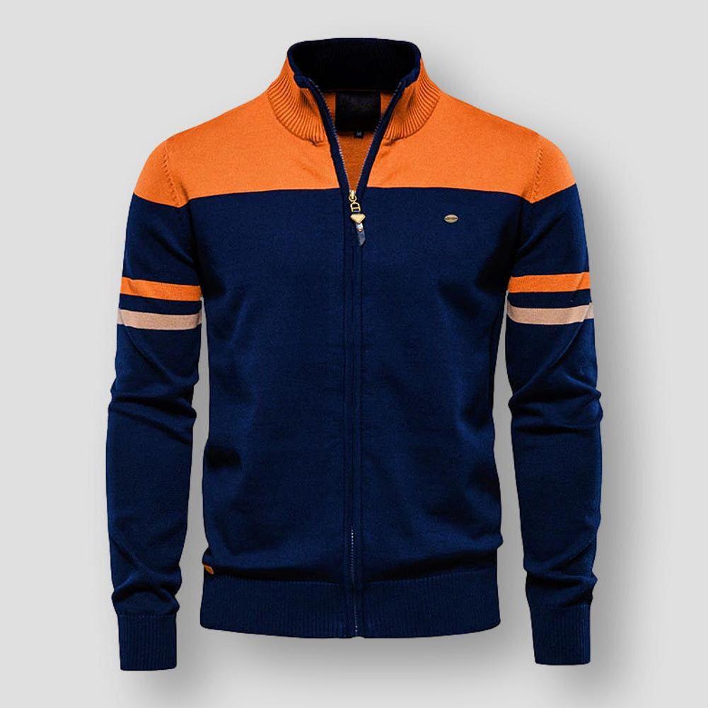Dama Washington Jocelyn men's zip-up color block jacket - view 2