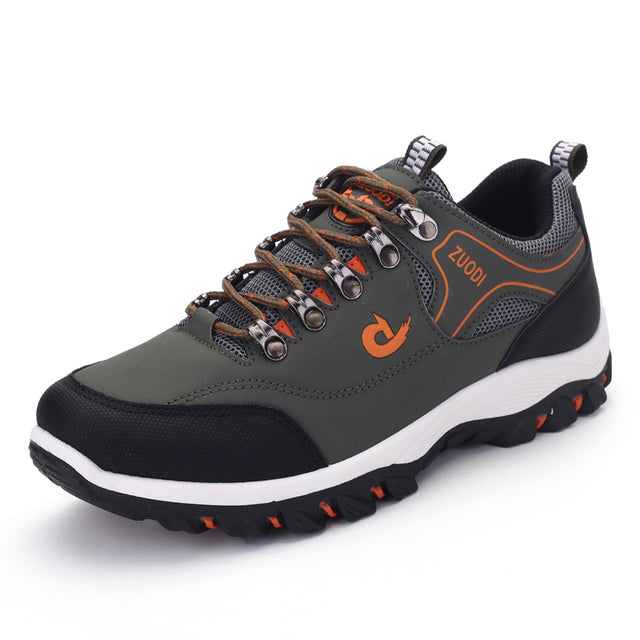 Axel | Men's Hiking Shoes Black White Lace Up