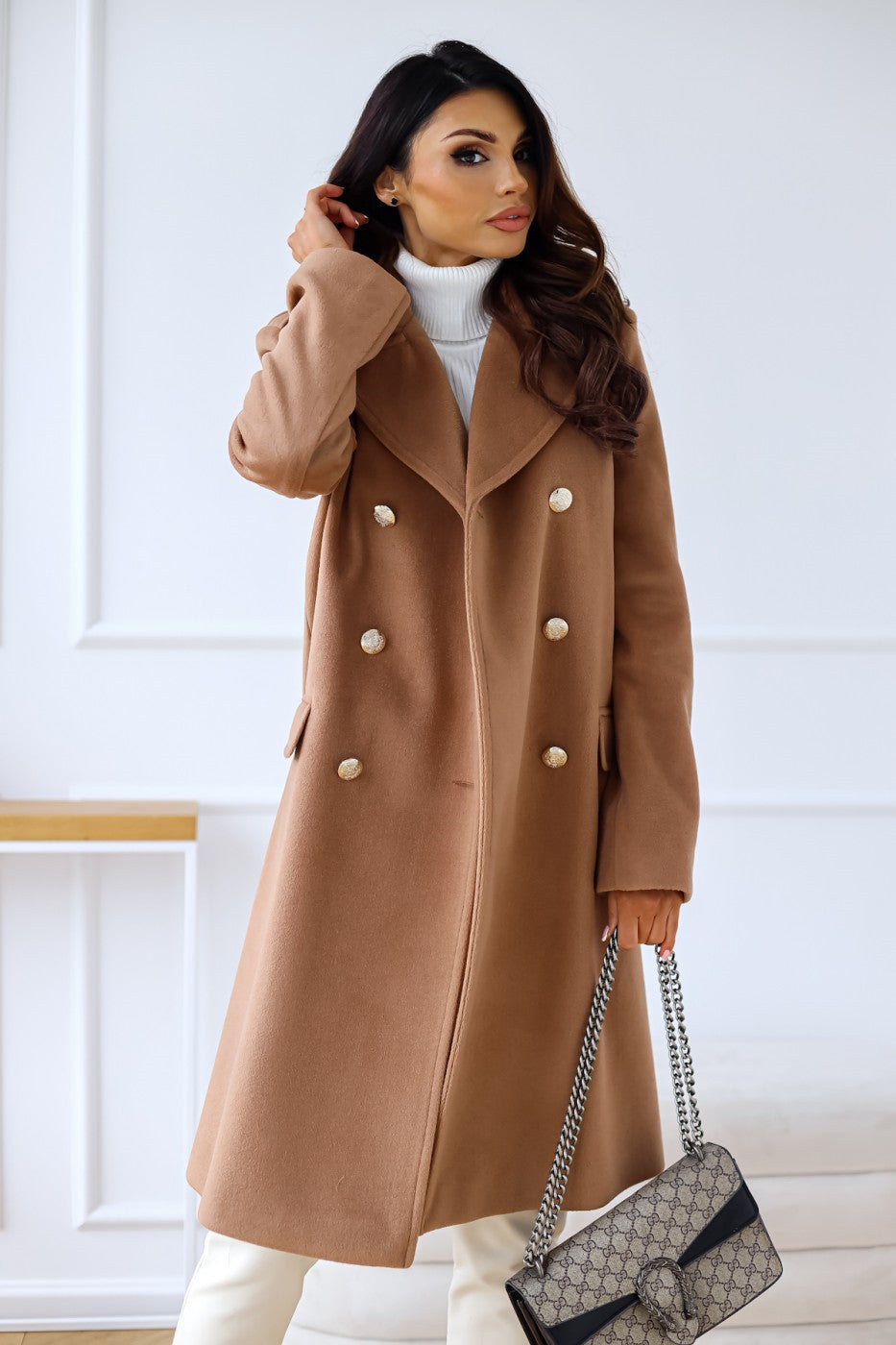 Dama Washington Marisol women's double-breasted coat - view 13