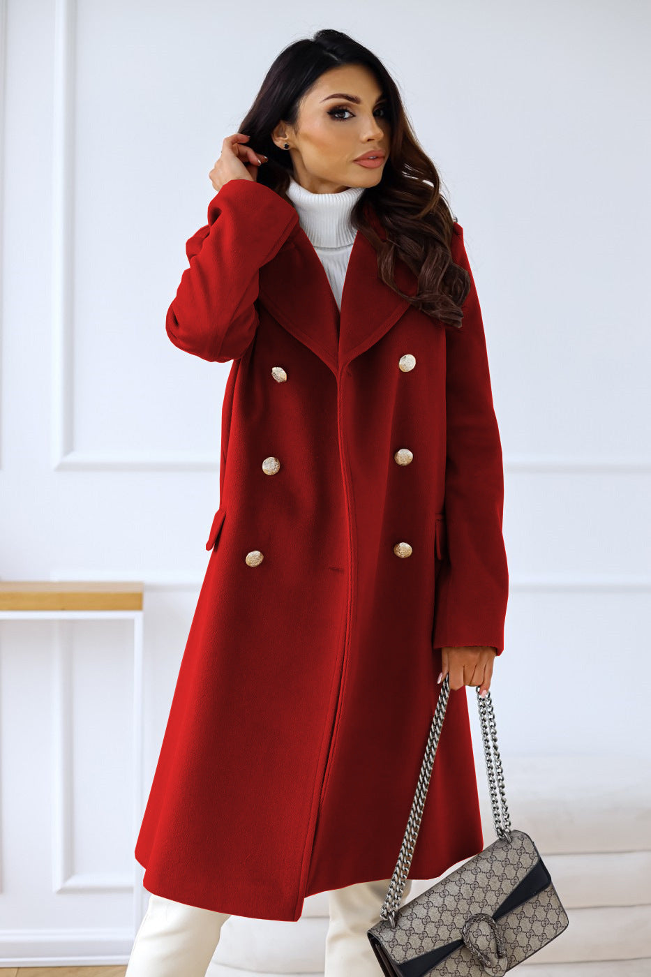 Dama Washington Marisol women's double-breasted coat - view 16