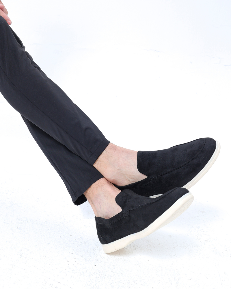 Arlo | Men's Casual Slip On Loafers Cream Suede