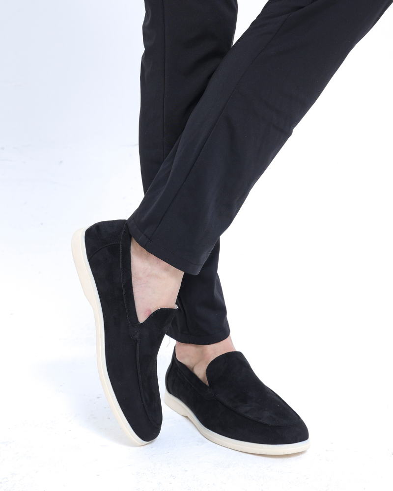 Arlo | Men's Casual Slip On Loafers Cream Suede