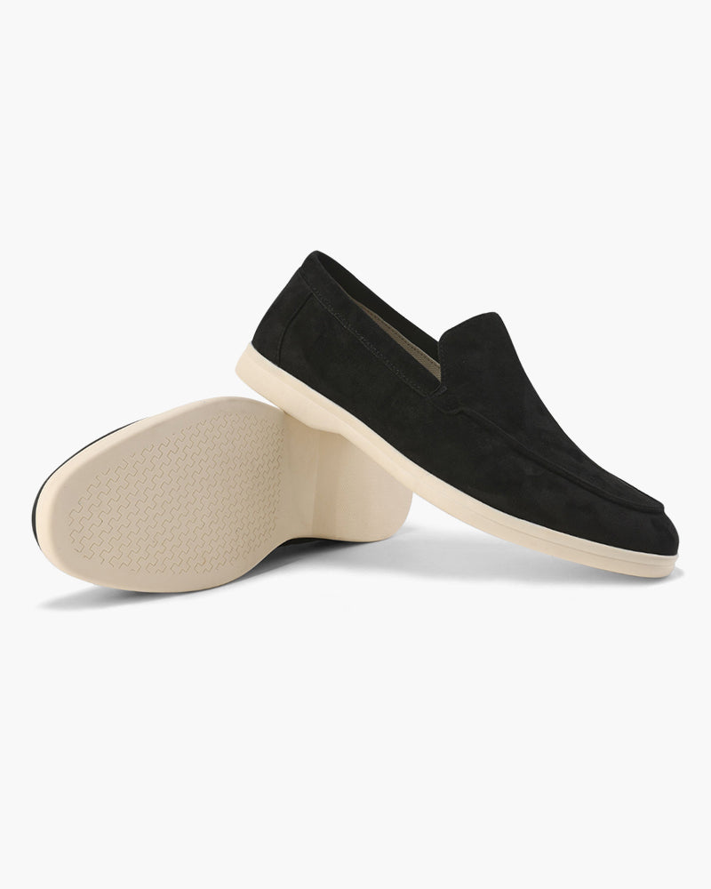 Arlo | Men's Casual Slip On Loafers Cream Suede