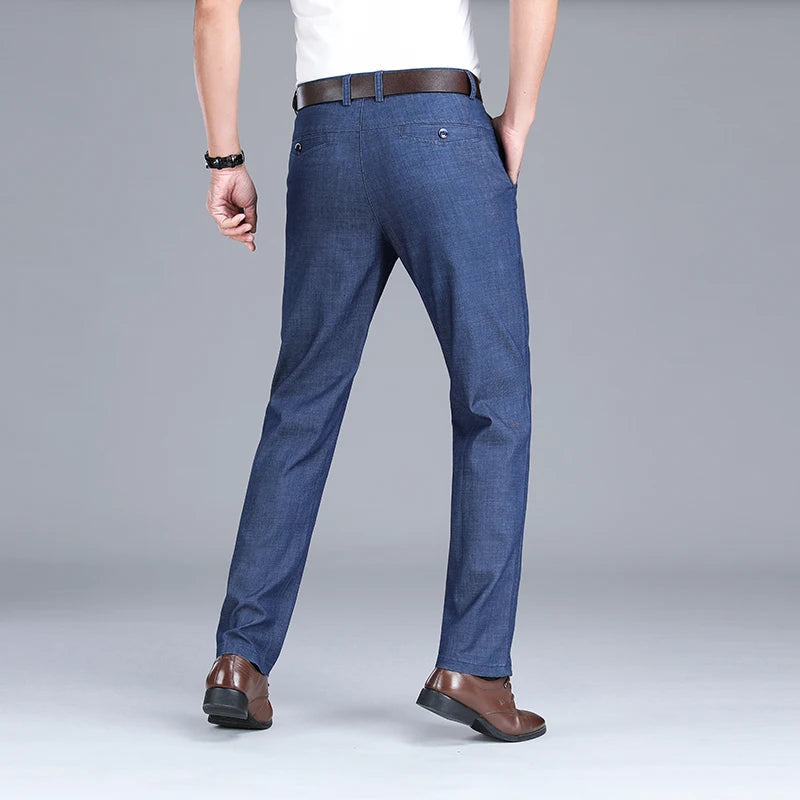 Axel | Men's Straight Leg Jeans Light Blue