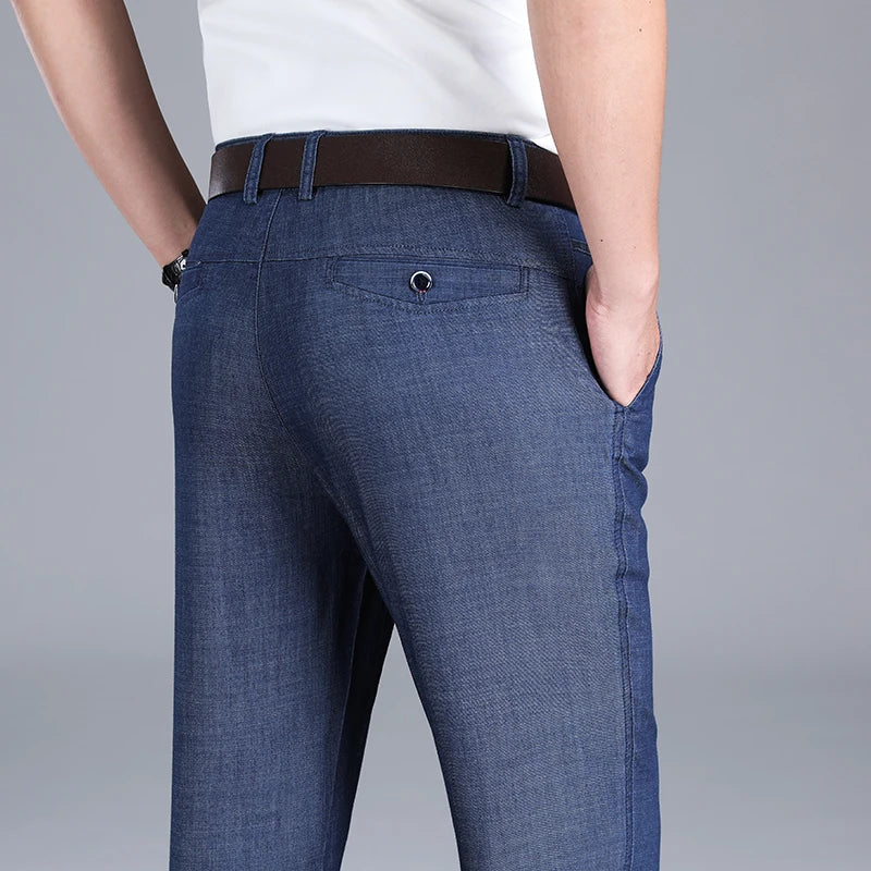 Axel | Men's Straight Leg Jeans Light Blue