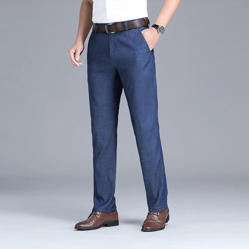 Axel | Men's Straight Leg Jeans Light Blue