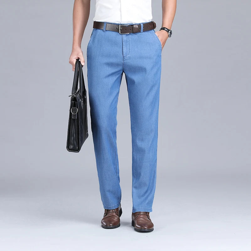 Axel | Men's Straight Leg Jeans Light Blue