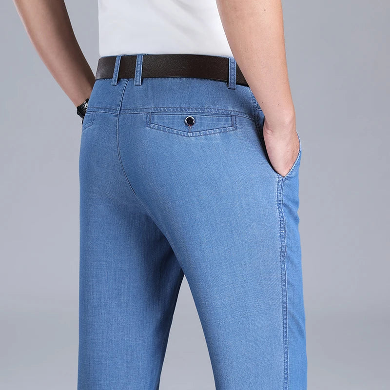 Axel | Men's Straight Leg Jeans Light Blue