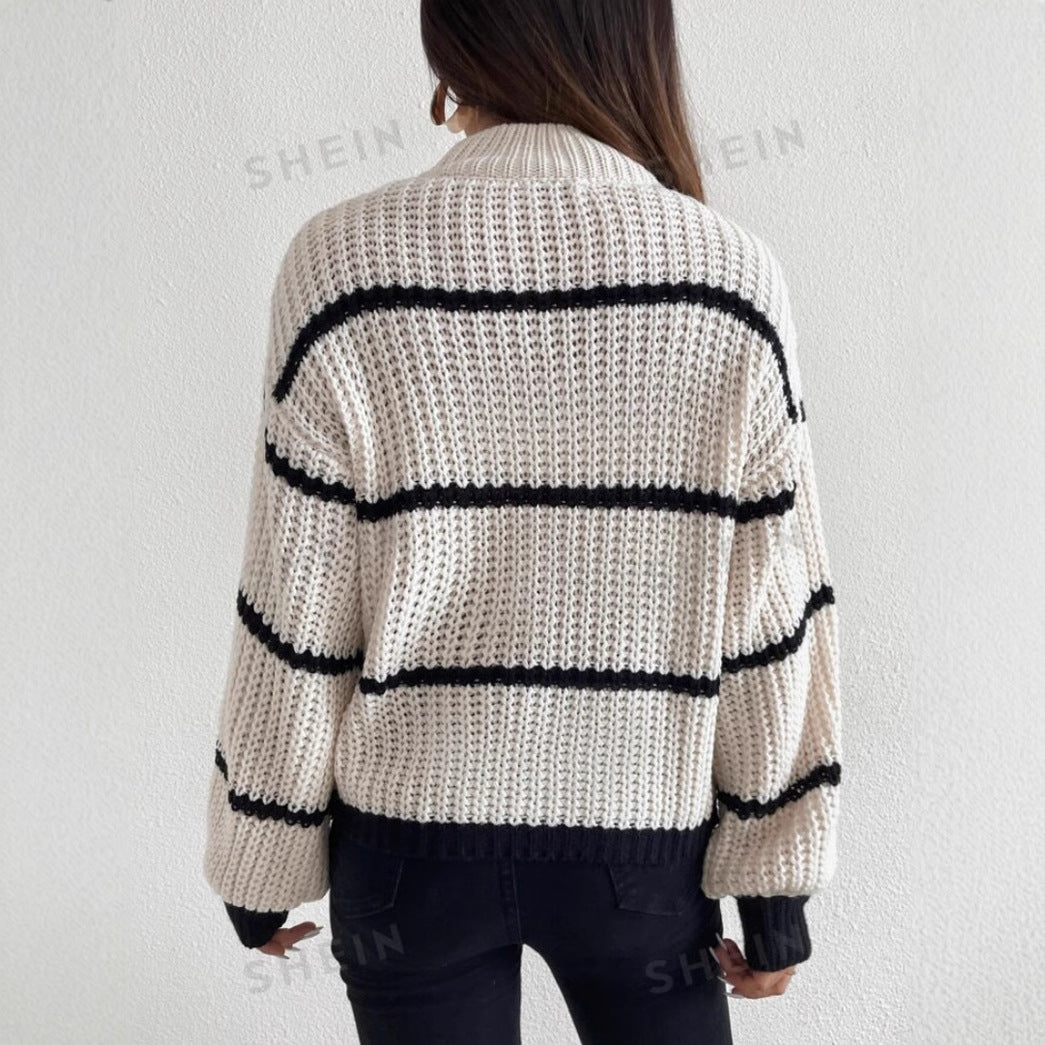 Dama Washington Esmeralda striped crew neck sweater - view 5
